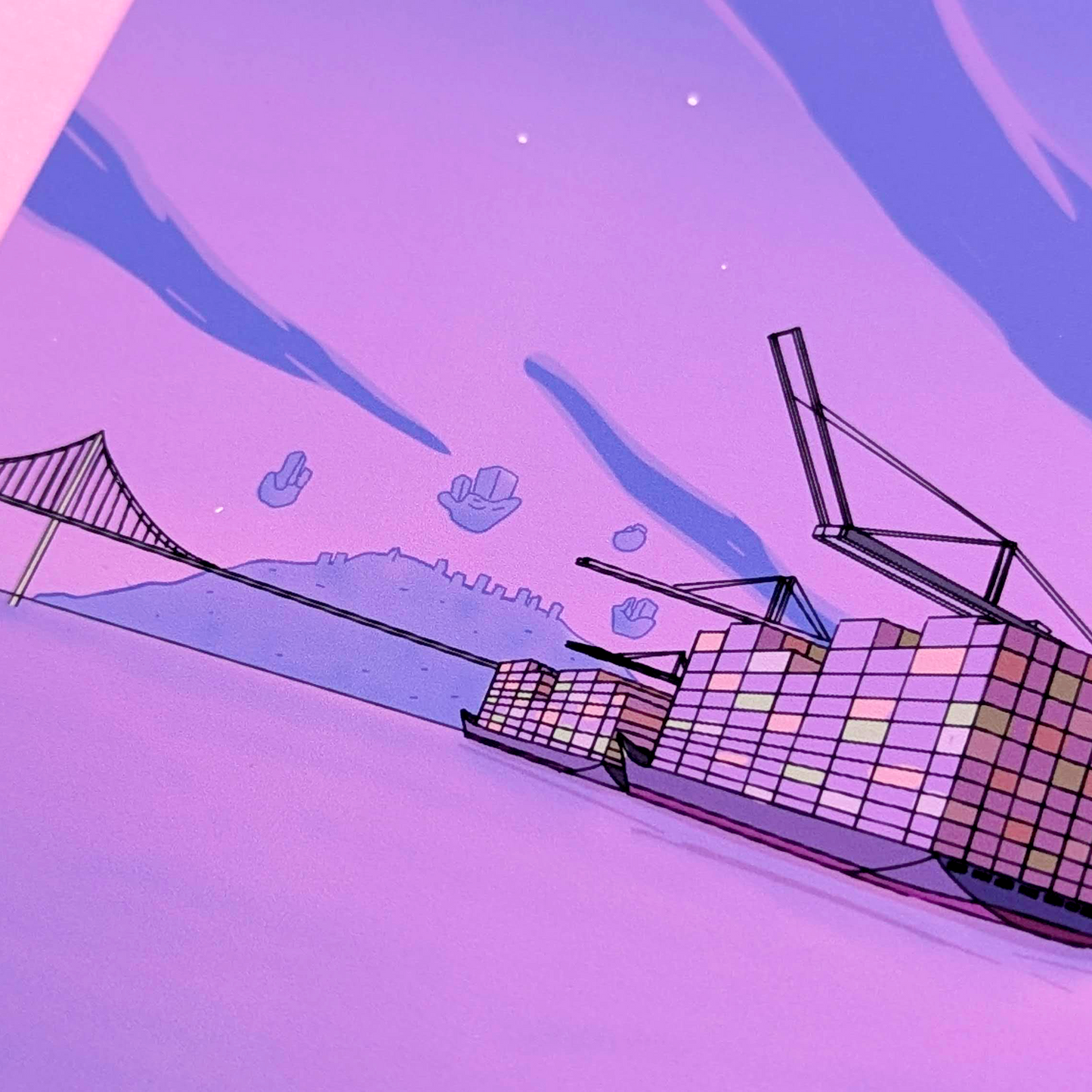 The troll in the Bay - 8x10 Art Print