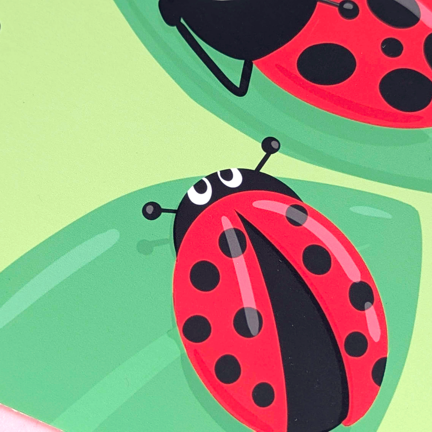Cute Ladybugs Illustration - 8x8 Art Print
