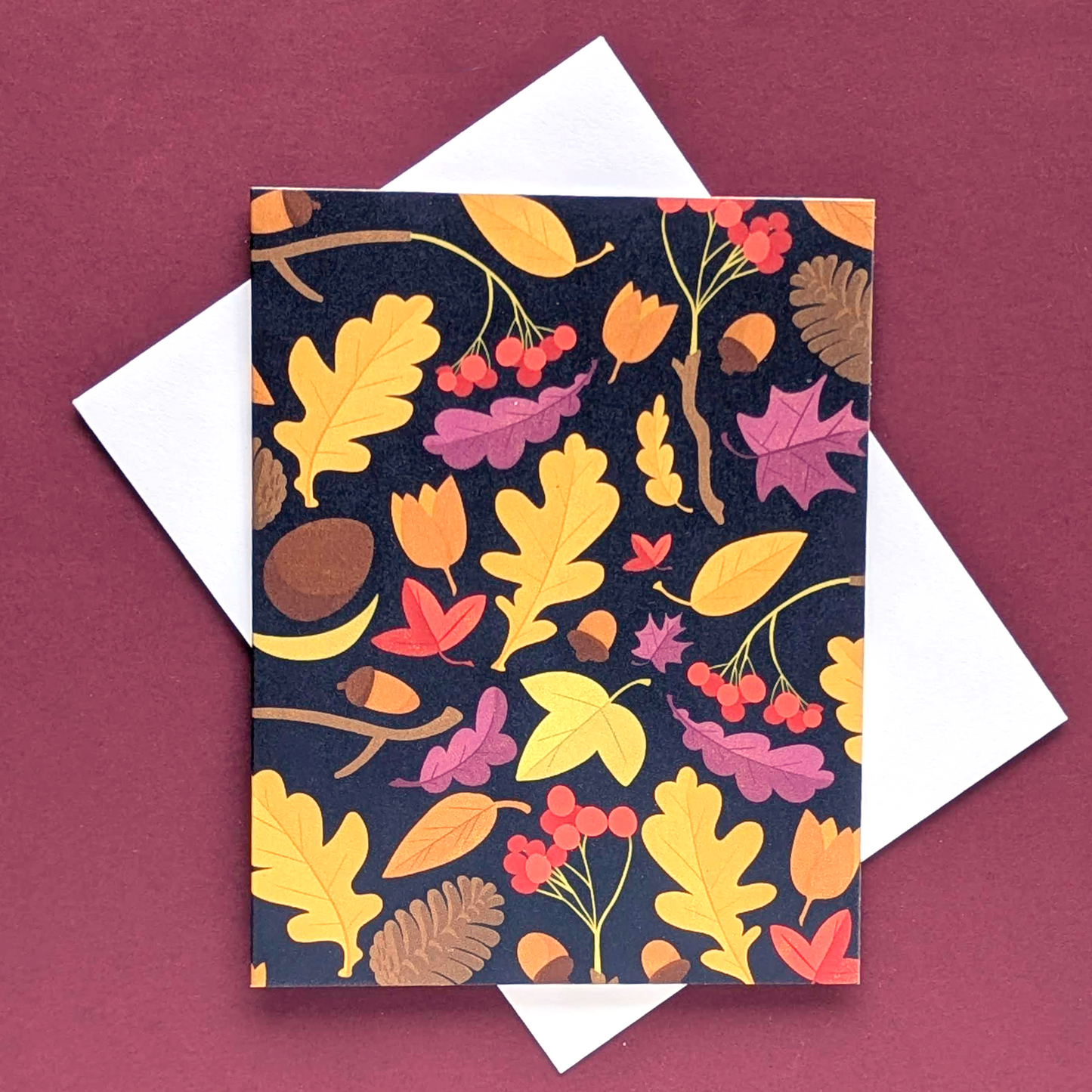 Fall Leaves Greeting Card