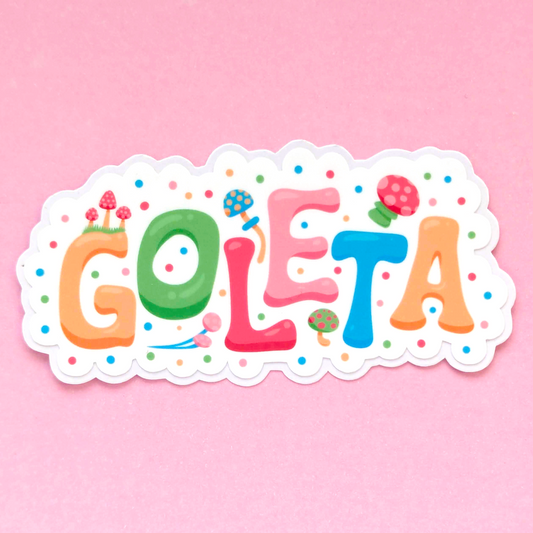 Goleta City Sticker - Mushroom Design