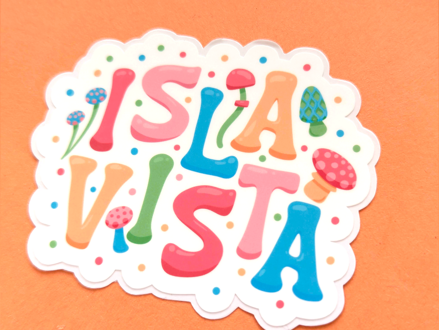 Isla Vista City Sticker - Mushroom Design