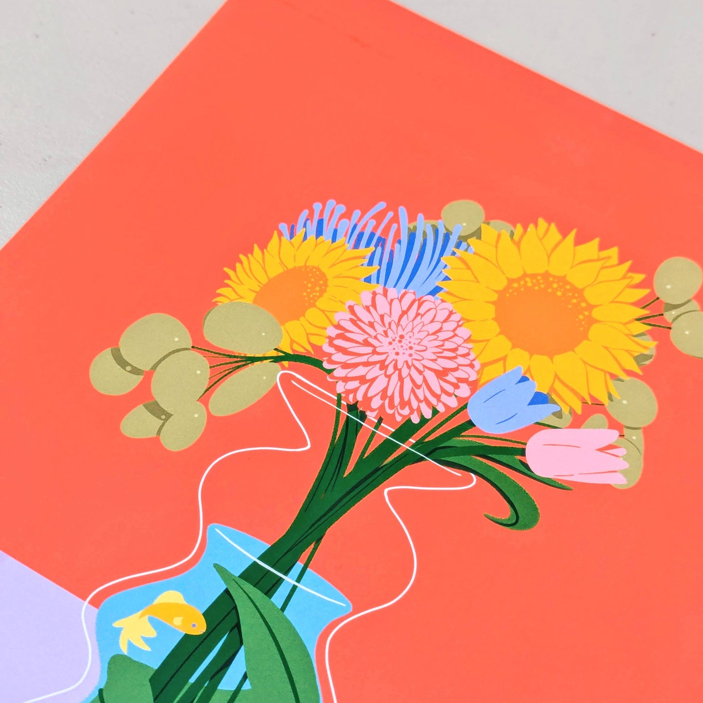 Fishbowl Vase Art Print