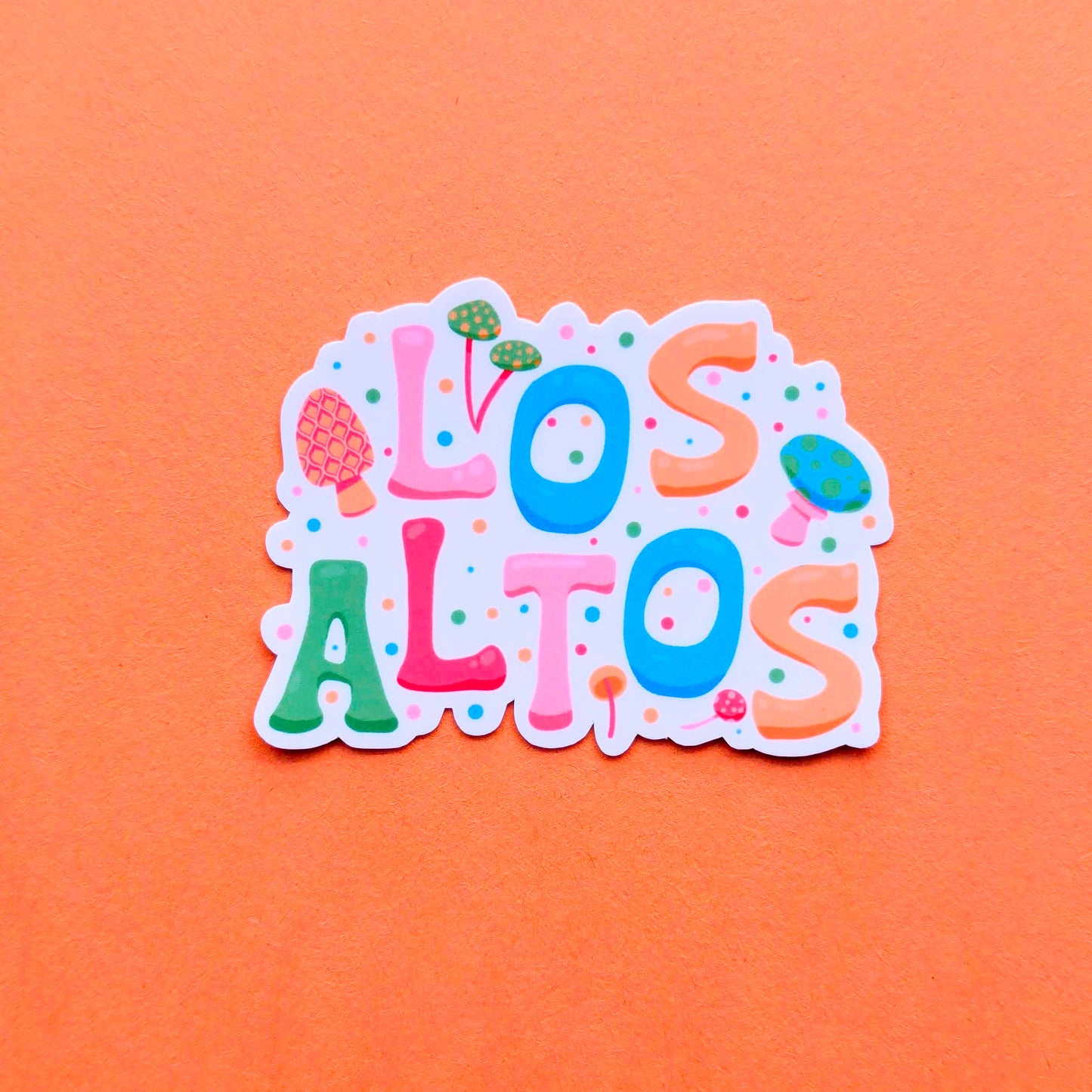 Los Altos City Sticker - Mushroom Design