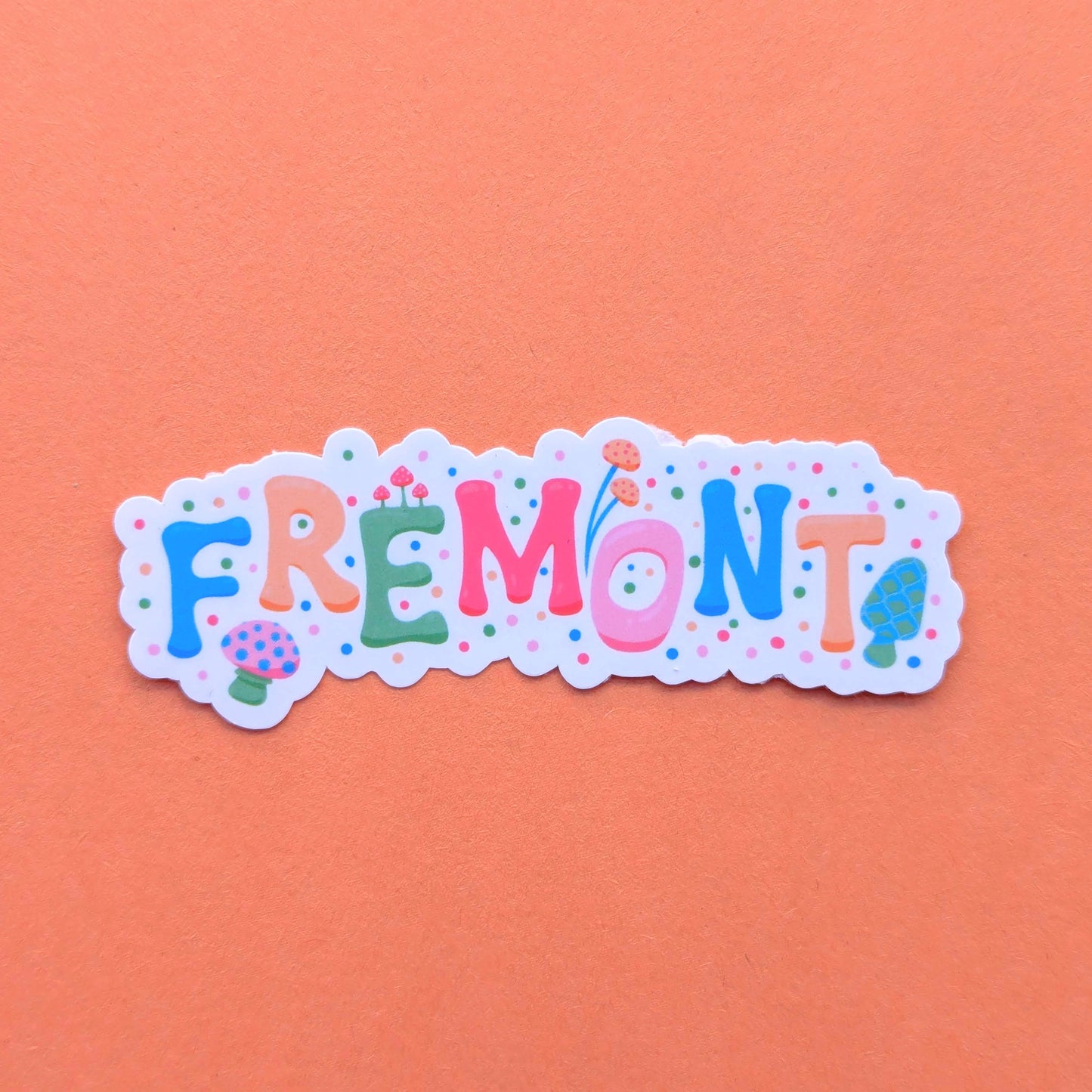 Fremont City Sticker - Mushroom Design