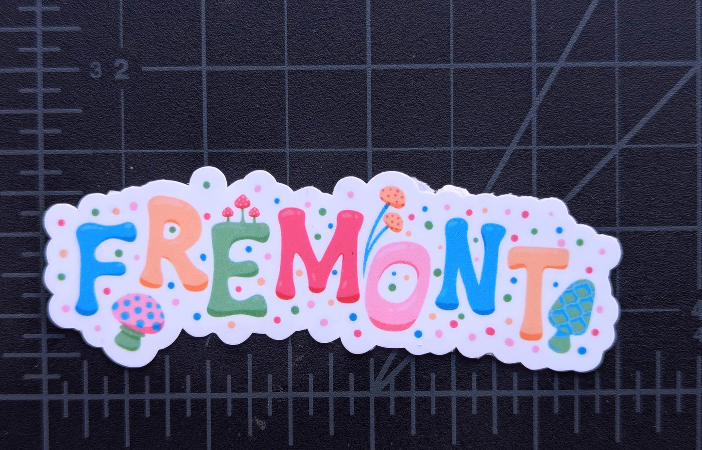 Fremont City Sticker - Mushroom Design