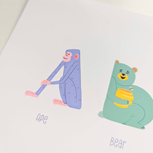 Animal Alphabet Art Print