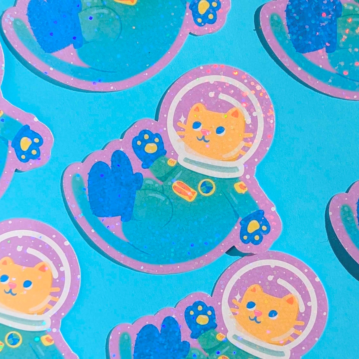 Space Cat Vinyl Sticker