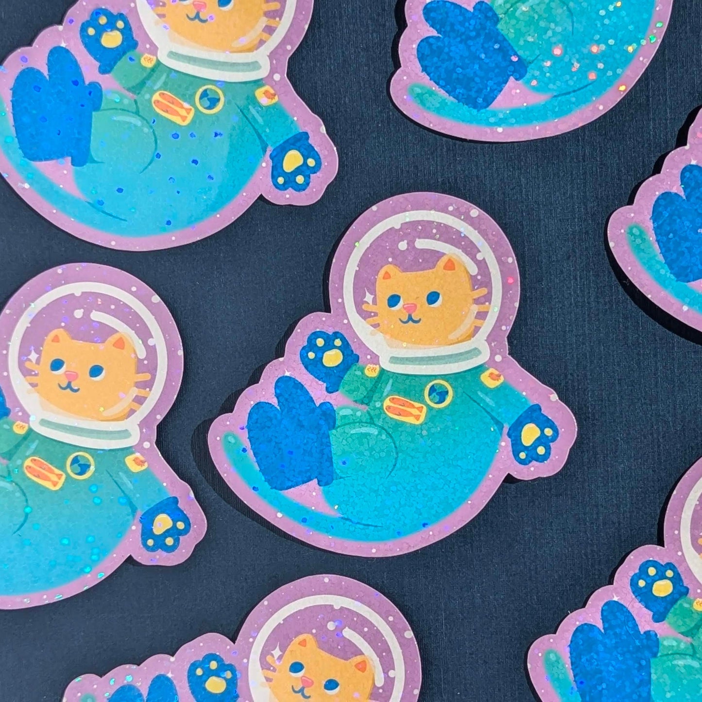 Space Cat Vinyl Sticker