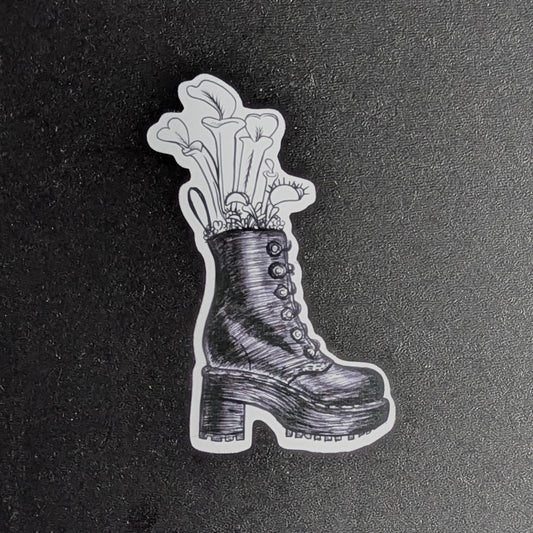 Carnivorous plants in Doc Marten Boot Vinyl Sticker