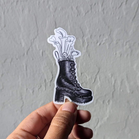 Carnivorous plants in Doc Marten Boot Vinyl Sticker