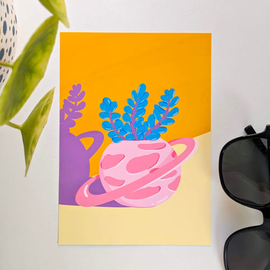 Planet Planter 5x7 Print