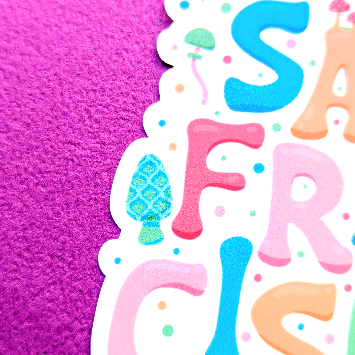 San Francisco Vinyl Sticker - Mushroom Design