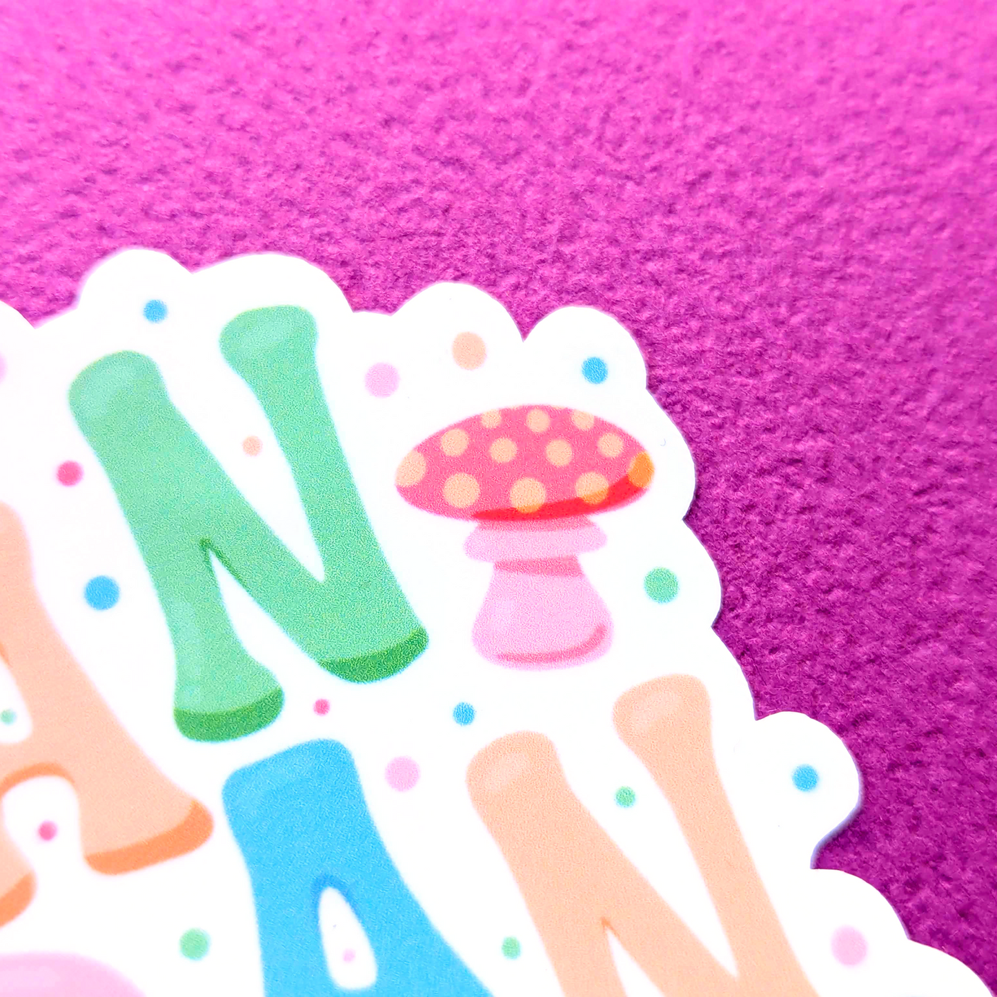 San Francisco Vinyl Sticker - Mushroom Design