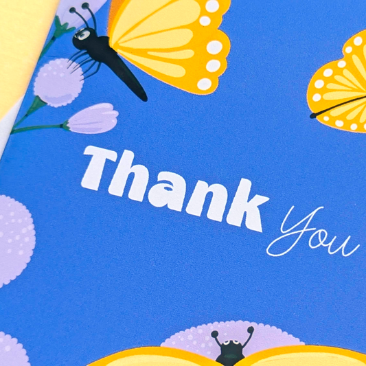 Butterfly Thank You Card