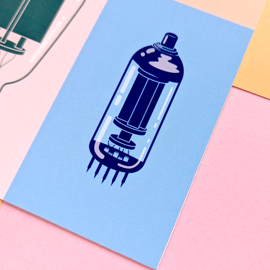 Colorful Vacuum Tubes Art Print