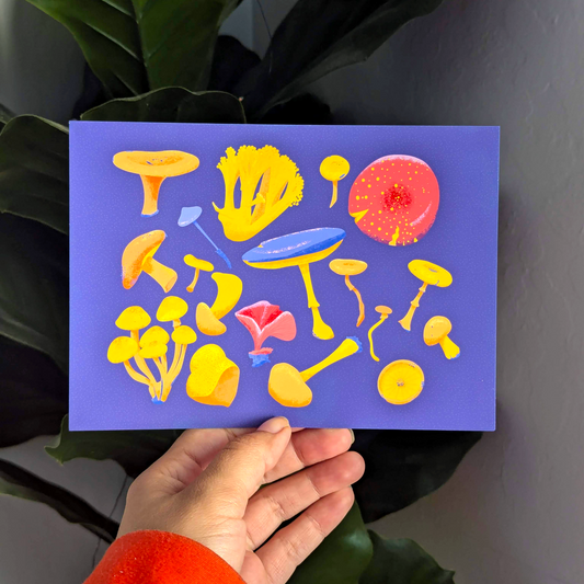 Wild Mushrooms Art Print