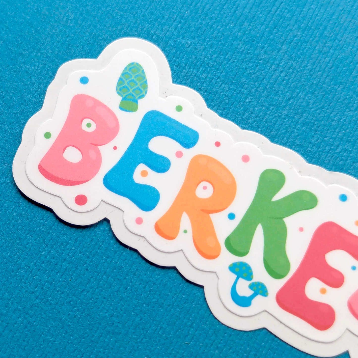 Berkeley City Sticker - Mushroom Design