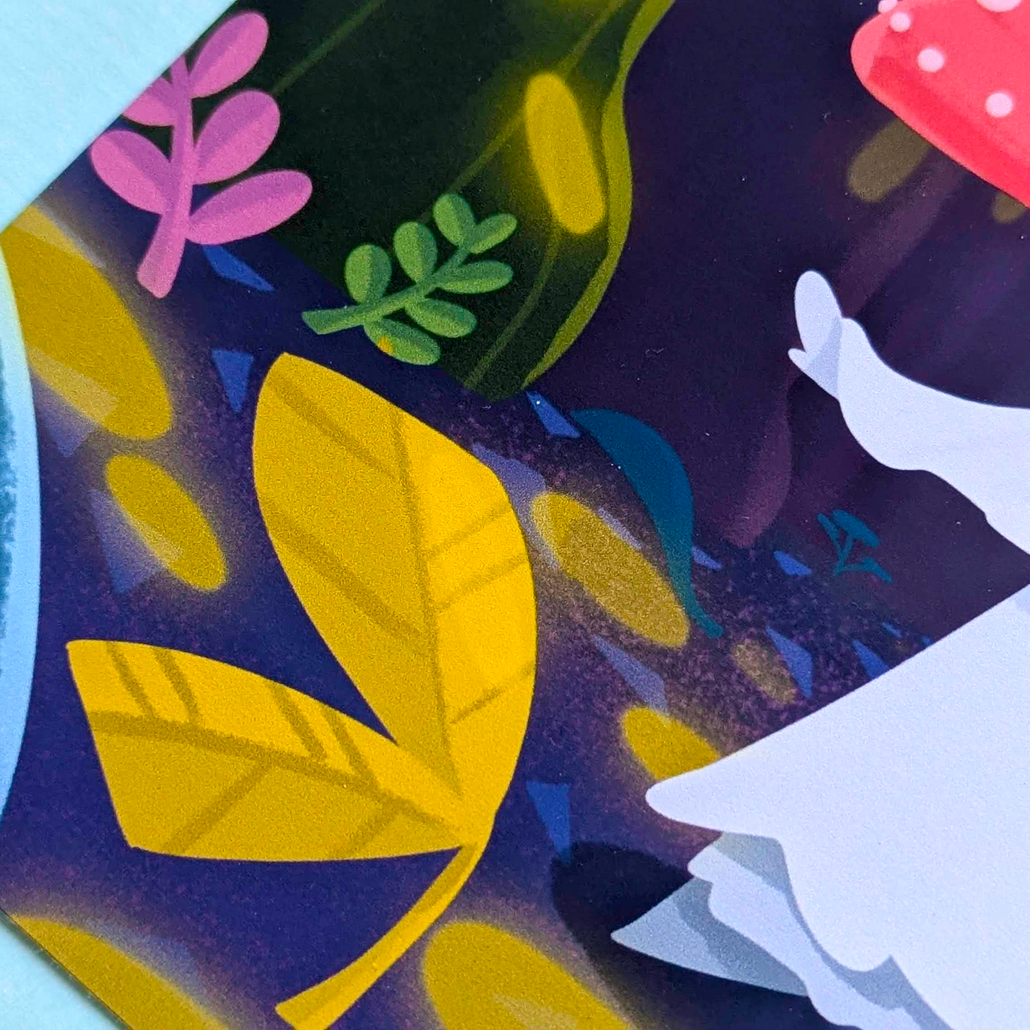 Dancing Mushroom 8x8 Art Print