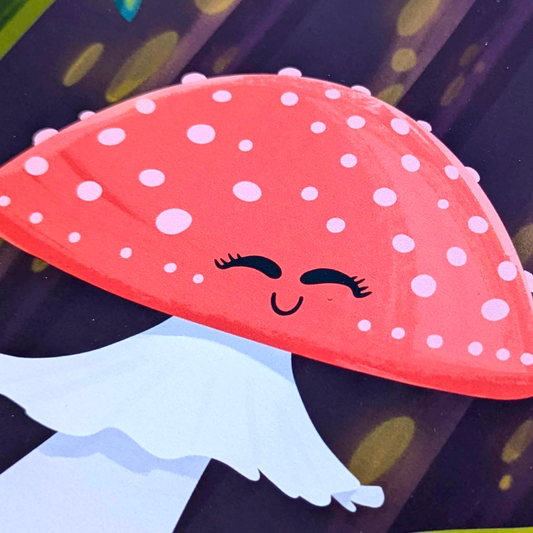 Dancing Mushroom 8x8 Art Print