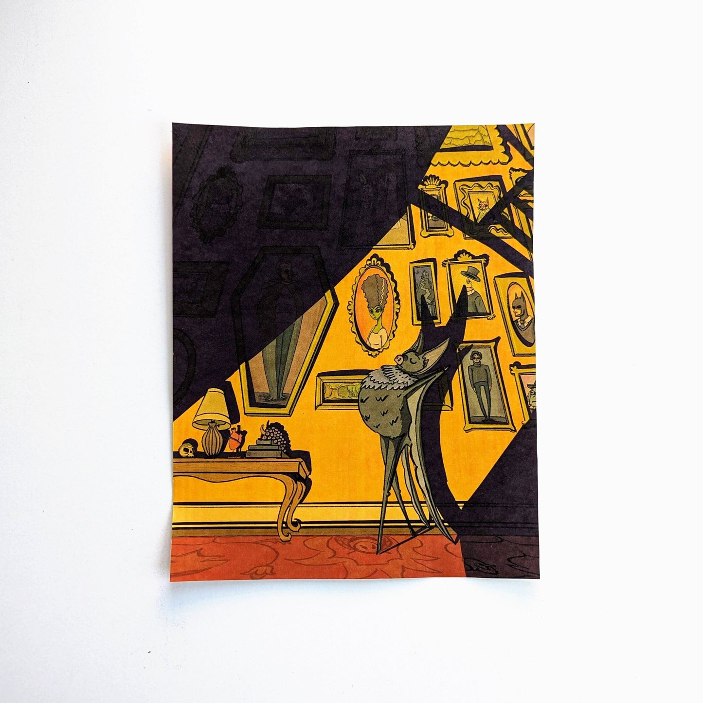 Sassy Vampire Bat Wall Art