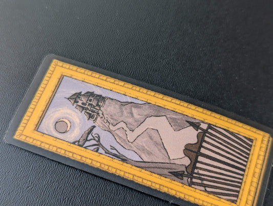 Goth Haunted House on the top of the Hill Vinyl Sticker