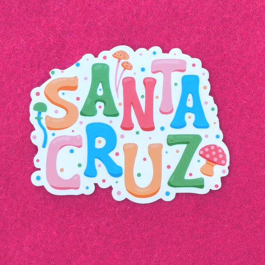 Santa Cruz Sticker - Mushroom Design