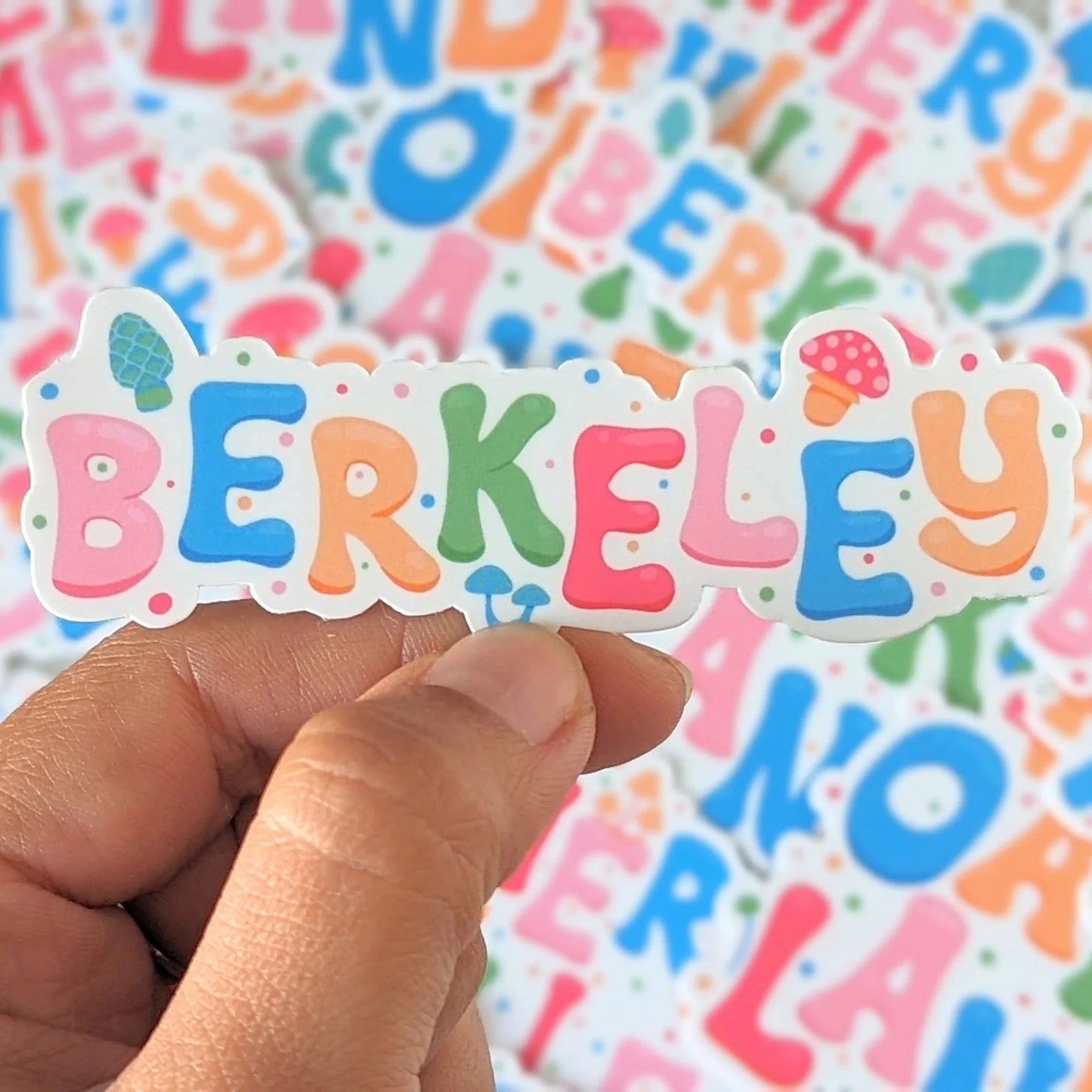 Berkeley City Sticker - Mushroom Design