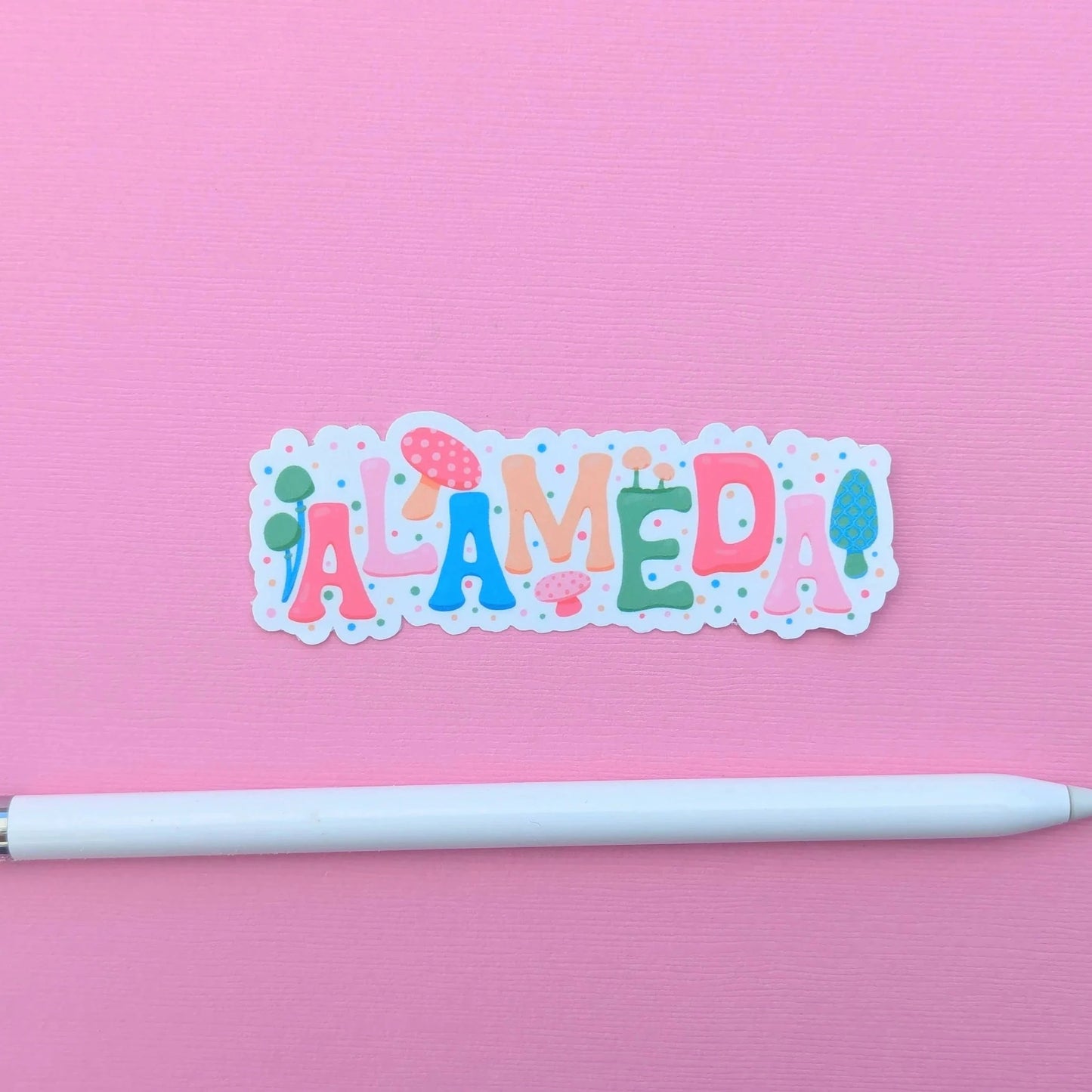 Alameda City Sticker - Mushroom Design