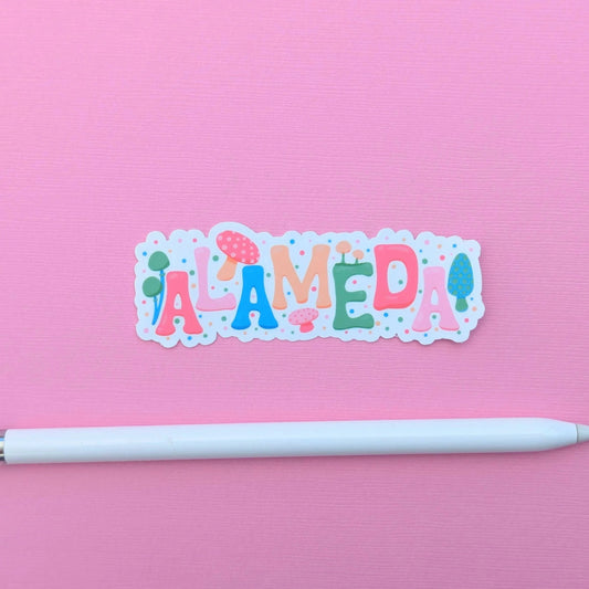 Alameda City Sticker - Mushroom Design