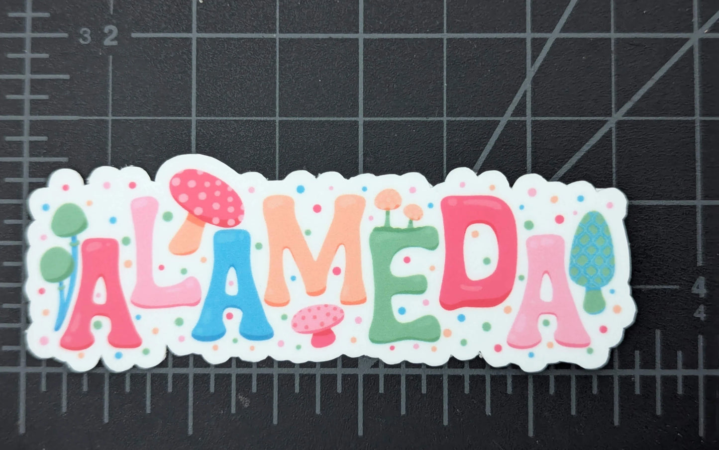 Alameda City Sticker - Mushroom Design