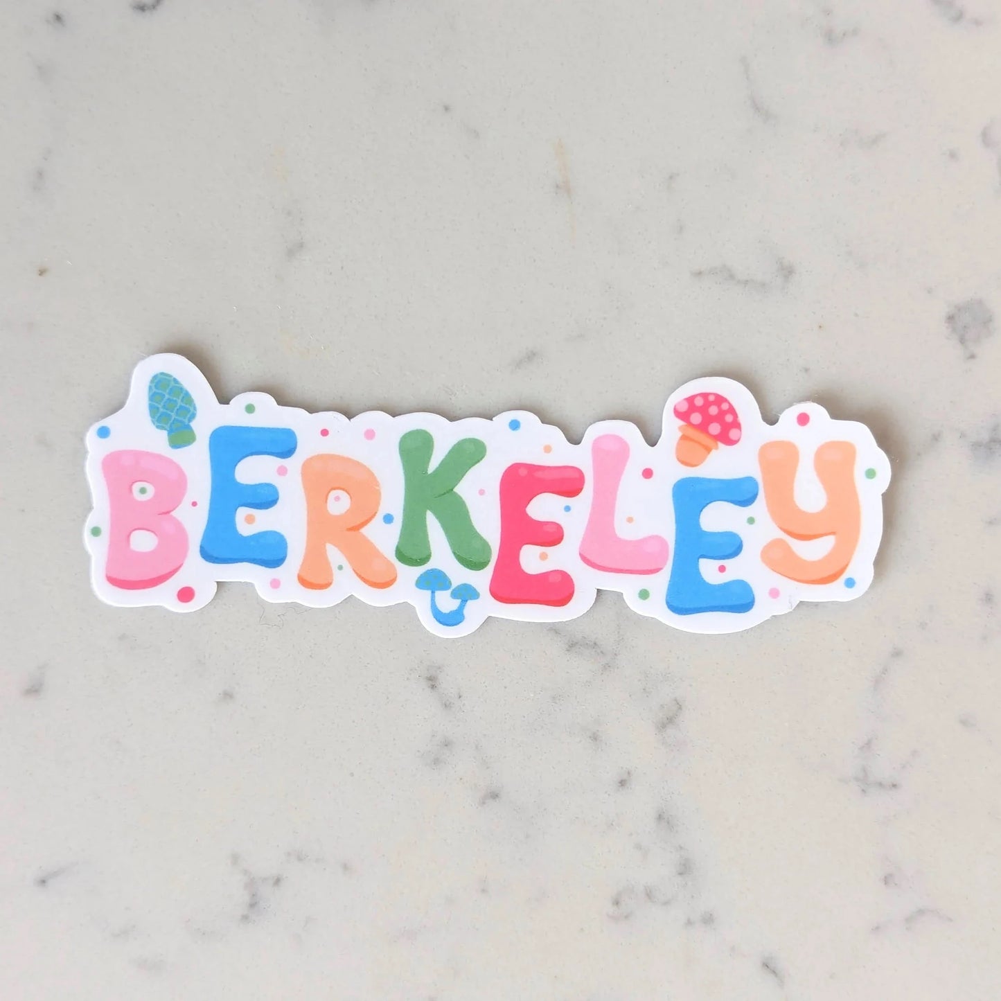 Berkeley City Sticker - Mushroom Design