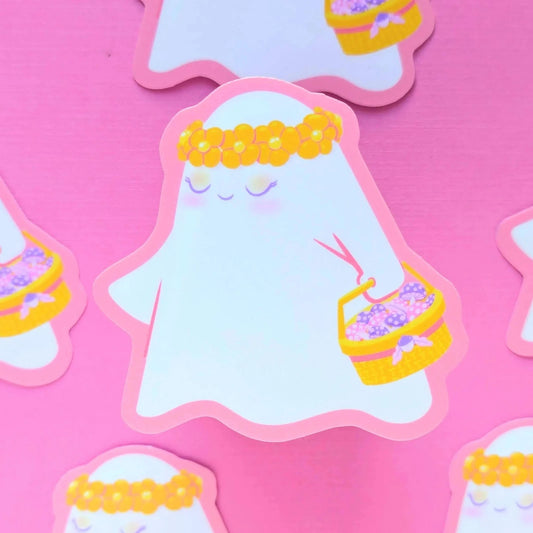 Boho Ghost Vinyl Sticker