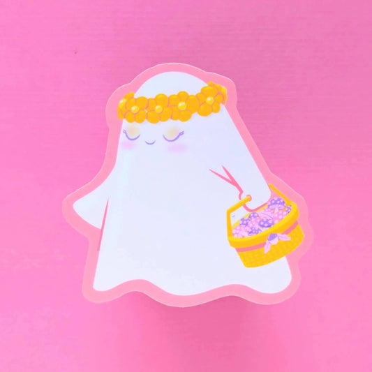 Boho Ghost Vinyl Sticker
