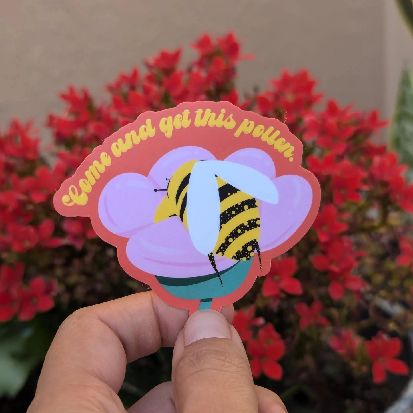 Come and Get this Pollen Sticker