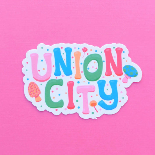Union City Vinyl Sticker - Mushroom Design