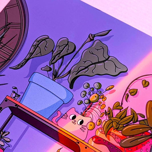 Magical Botanical Indoor Shelf Art Print