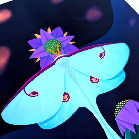 Luna Moth Art Print