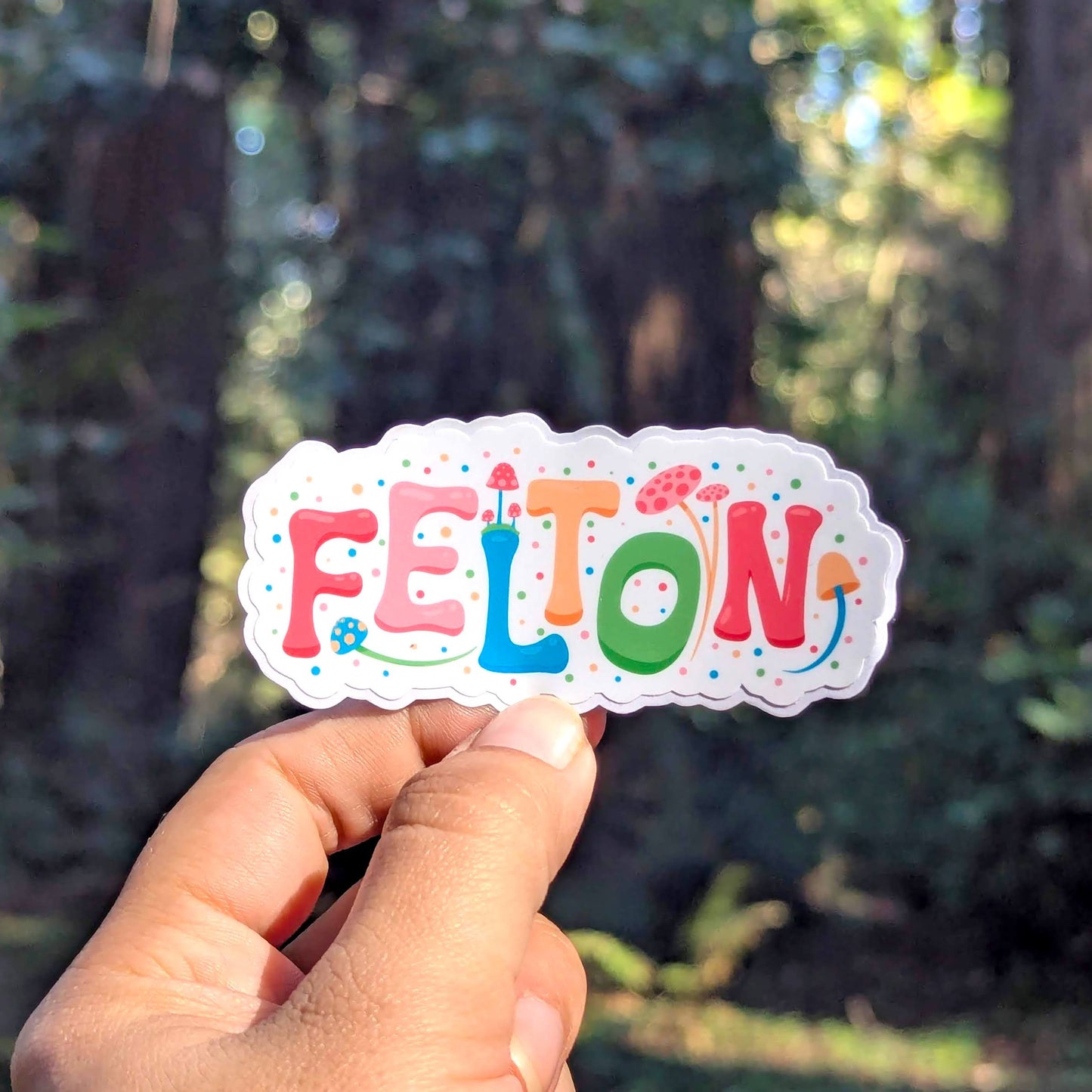 Felton City Vinyl Sticker - Mushroom Design