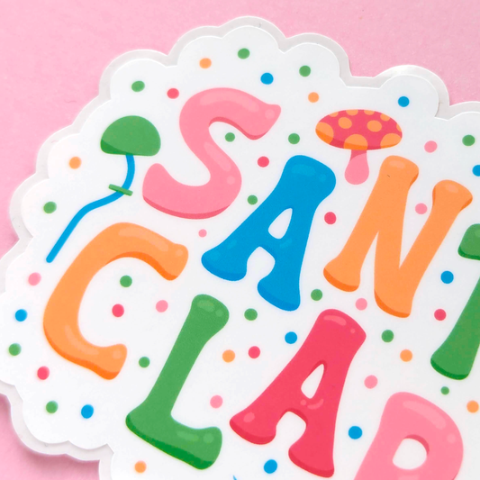 Santa Clara City Vinyl Sticker - Mushroom Design