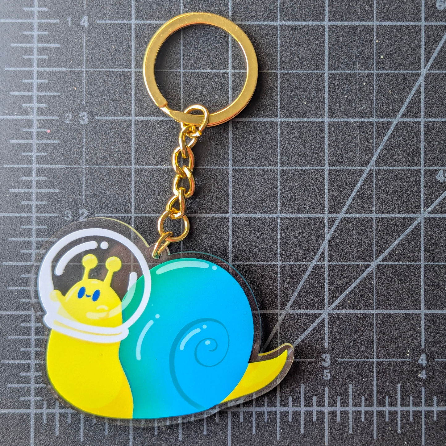 Space Snail 100% Recycled Keychain