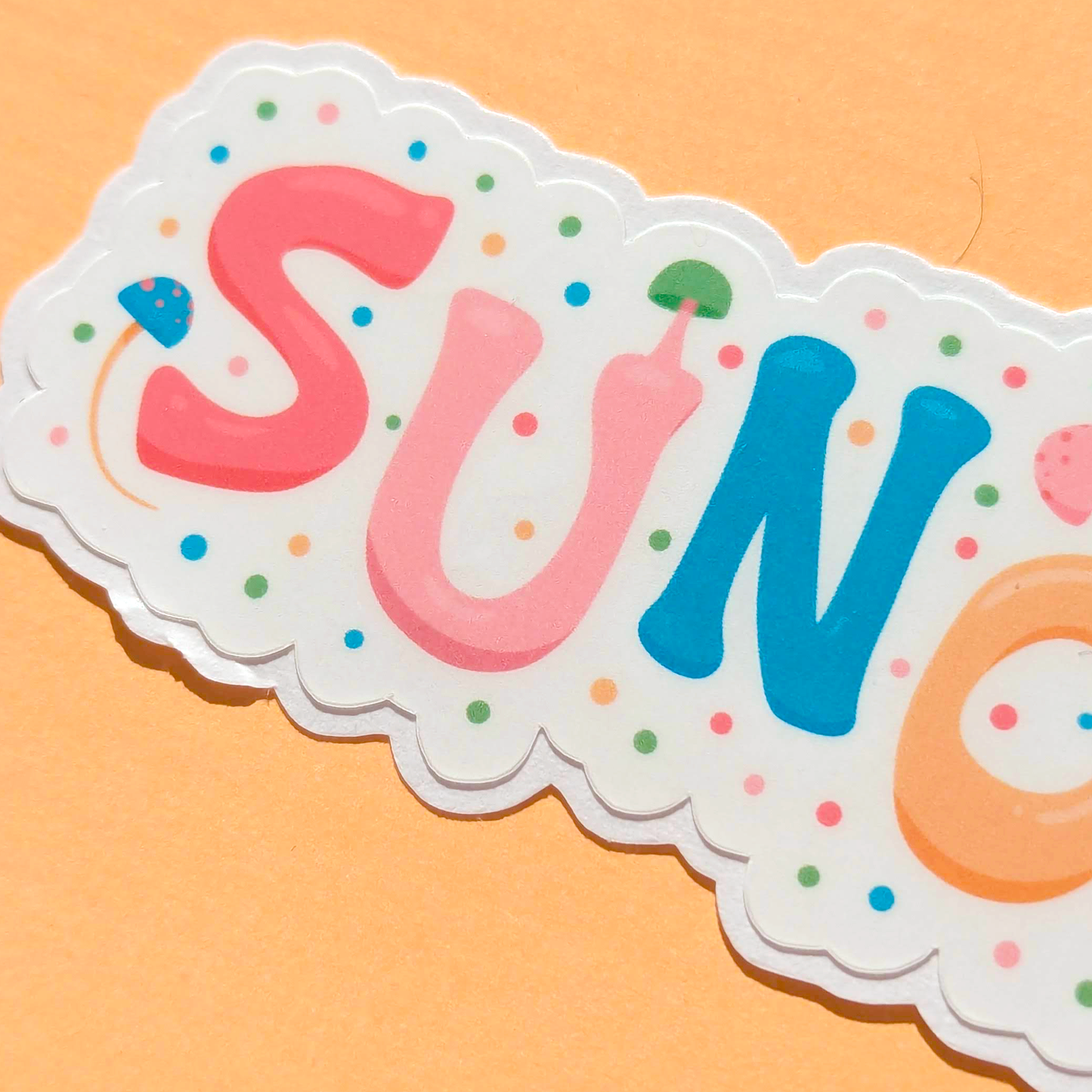 Sunol City Vinyl Sticker - Mushroom Design