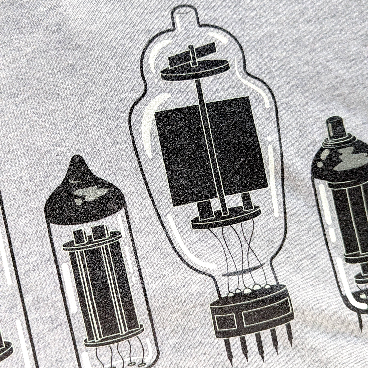 Vacuum Tube Set Unisex Cotton Crew Tee