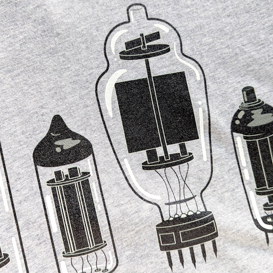 Vacuum Tube Set Unisex Cotton Crew Tee