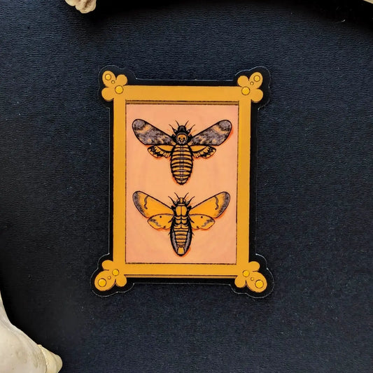 Gothic Gallery Wall Vinyl Stickers of Monsters and Vignettes | Sticker Set with 6 unique designs