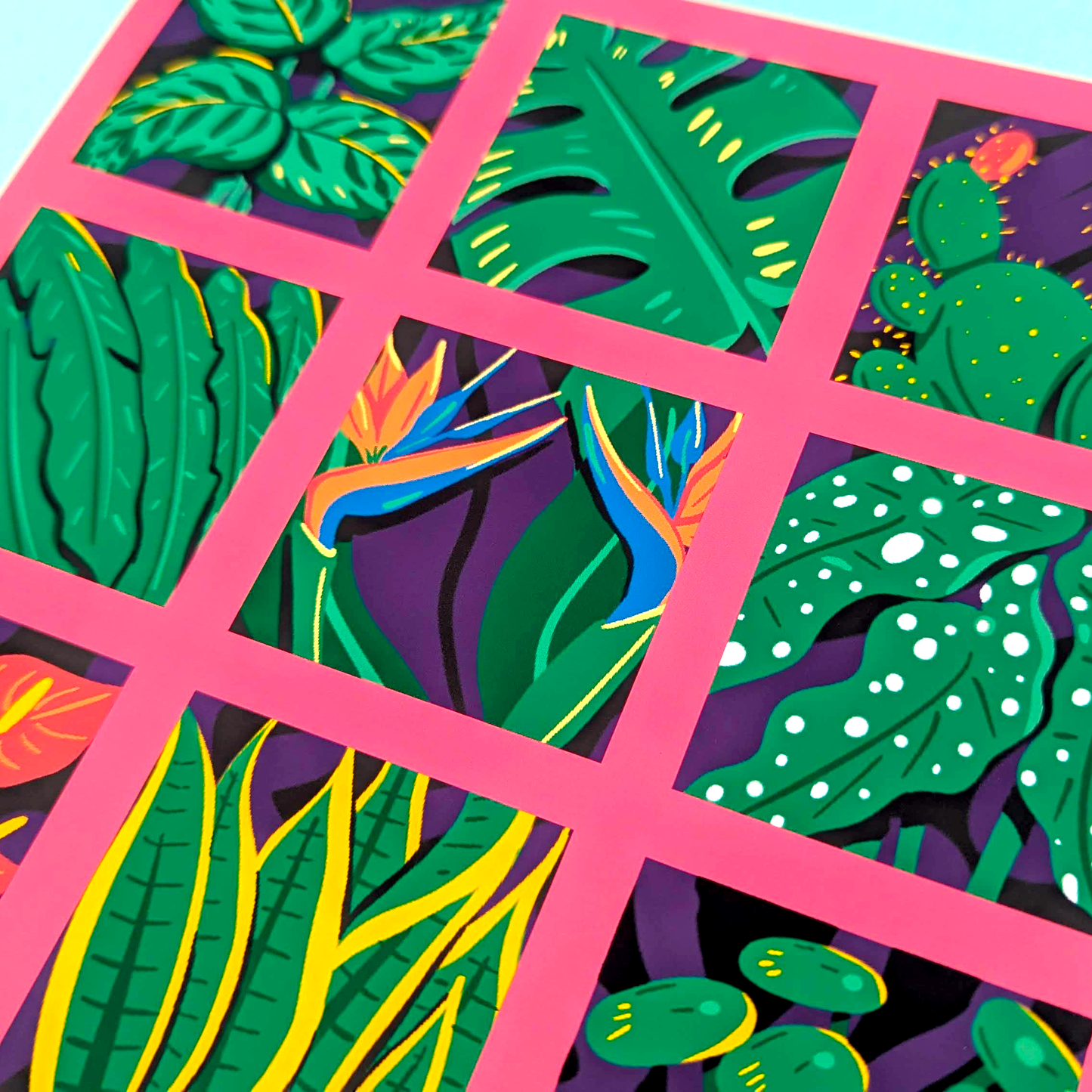 9 Plants Art Print