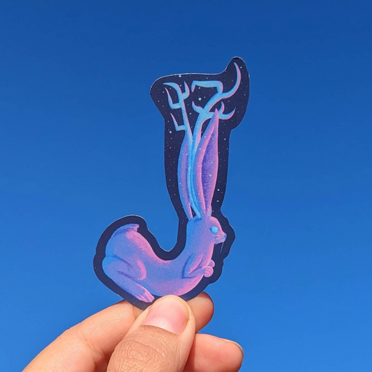 Magical Jackalope Vinyl Sticker
