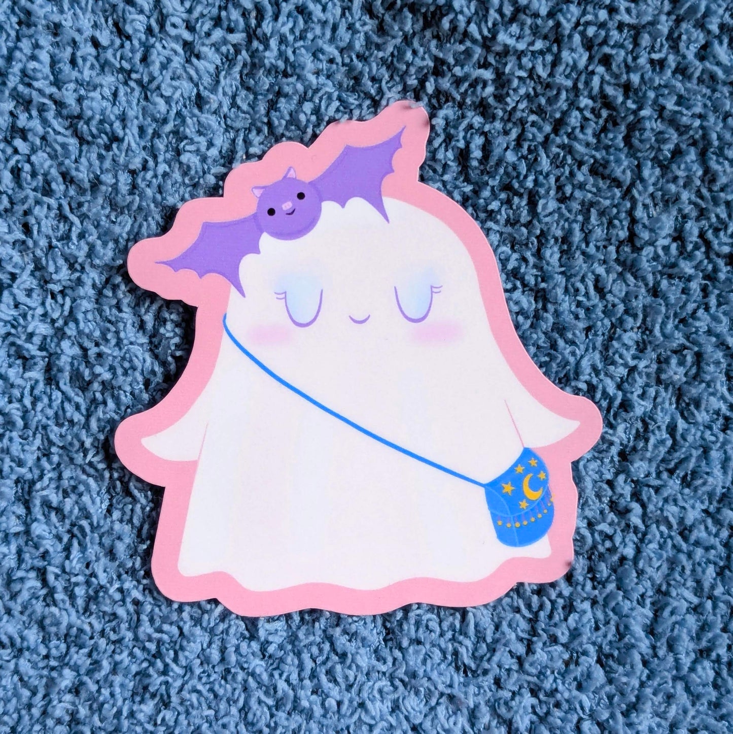 Fancy Cute Ghost Vinyl Sticker