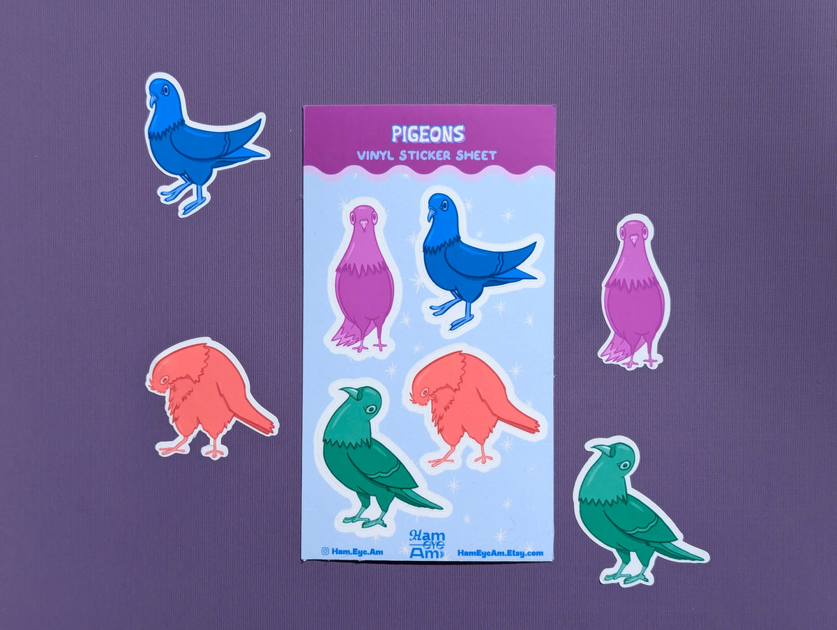 Pigeon Sticker Sheet
