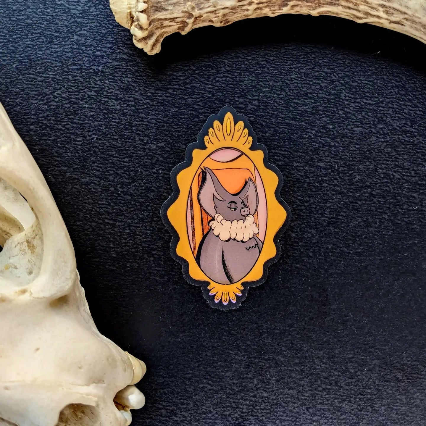 Gothic Gallery Wall Vinyl Stickers of Monsters and Vignettes | Sticker Set with 6 unique designs