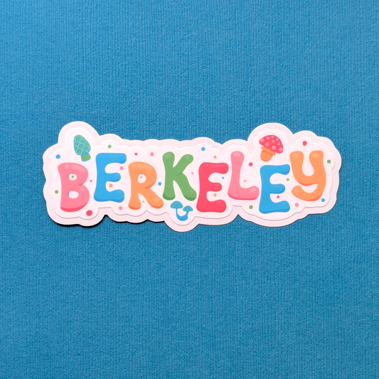 Berkeley City Sticker - Mushroom Design
